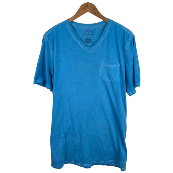 TS112 Mens American Eagle Athletic Fit V Neck T Shirt XL Tall XLT - Picture 1 of 4